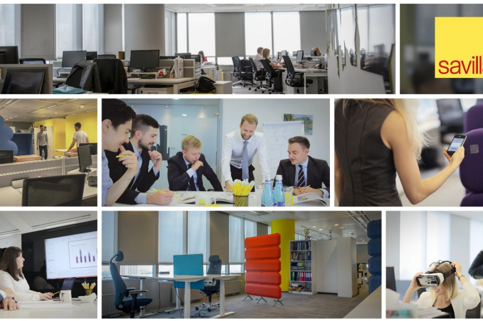 Nowa aranżacja biura Savills lepiej wpływała na integrację z innymi pracownikami oraz zespołami, ale utrudniała dostęp do osób decyzyjnych. Fot. Propertynews.pl Savills testuje nową koncepcję aranżacji warszawskiego biura
