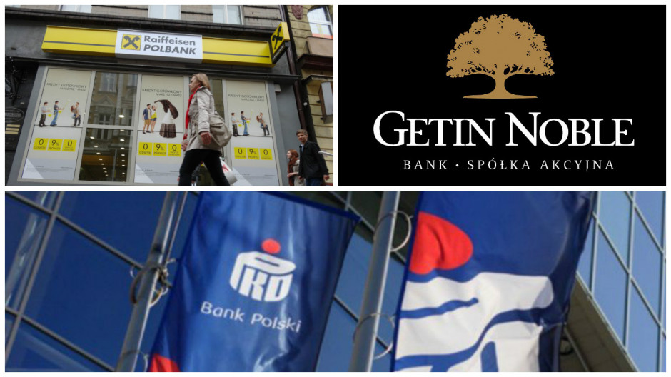 Redukcją zatrudnienia ma zostać objętych 2 078 osób (o 1 622 osoby więcej niż miesiąc wcześniej). Fot. PTWP/ Getin Bank PKO BP, Getin Noble, Raiffeisen Bank. Oni zaplanowali zwolnienia grupowe
