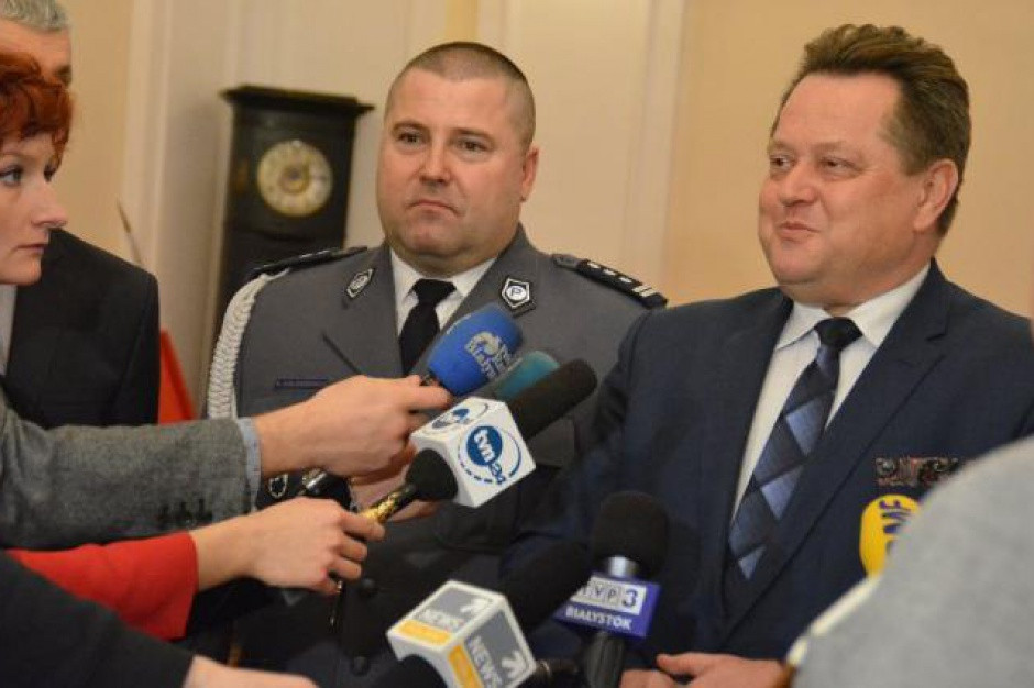 Inspektor Daniel Kołnierowicz zastąpił na stanowisku komendanta nadinsp. Sławomira Mierzwę. (fot. KWP Białystok) Daniel Kołnierowicz nowym szefem podlaskiej policji