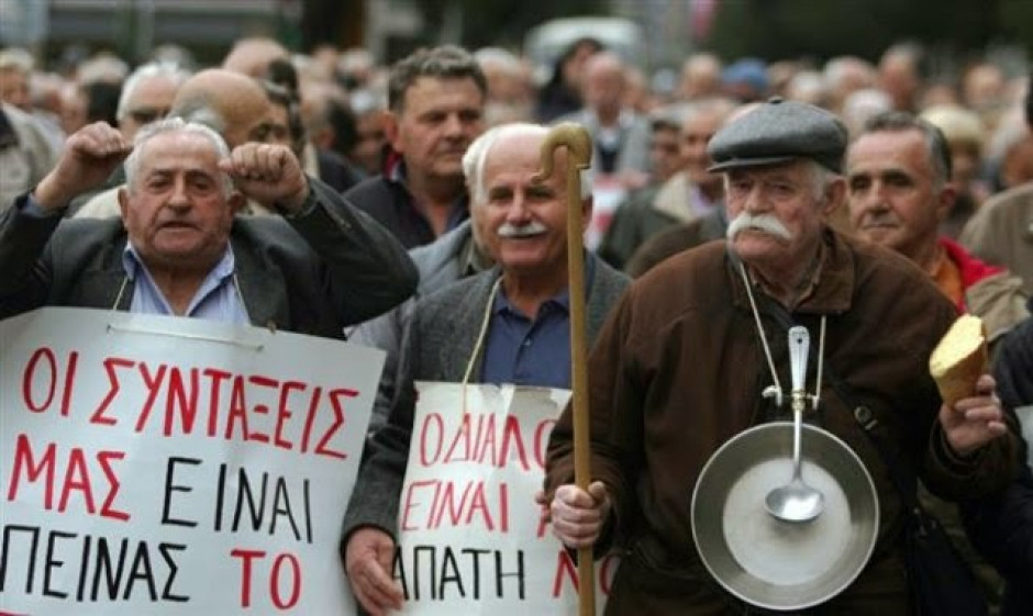 Związki zawodowe przygotowują kolejne demonstracje i strajki. /Fot. makpress.blogspot.com Grecy protestują przeciwko reformie emerytur