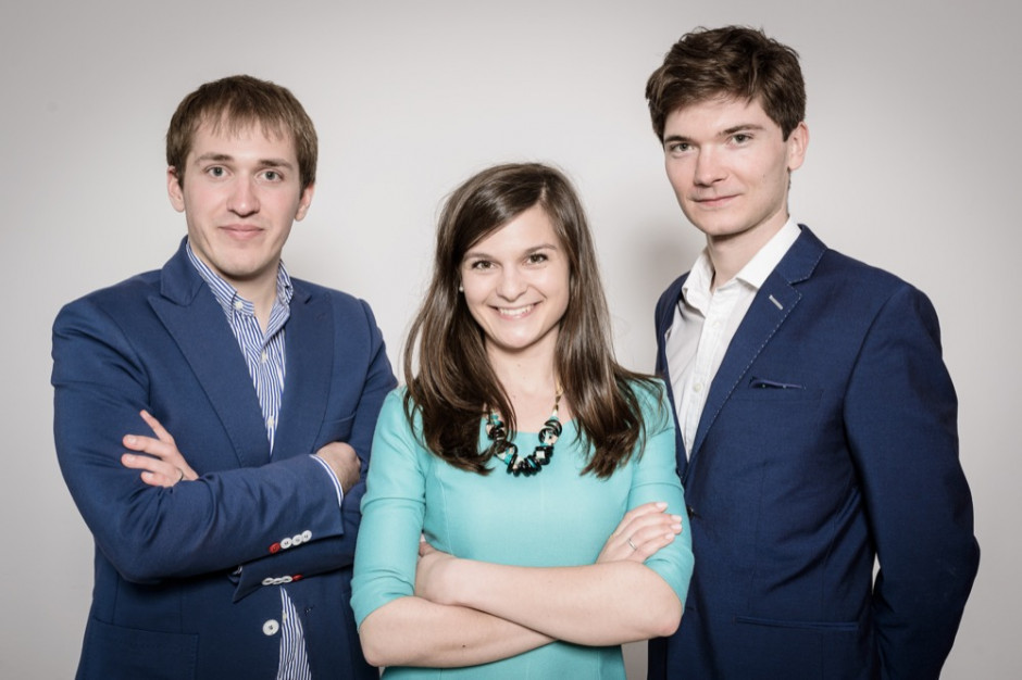 Założyciele Social Wolves. Od lewej: Marcin Bruszewski, Paula Bruszewska i Rafał Flis. (fot.: mat.pras.) Start-up Social Wolves na liście Forbes 30 Under 30. Jako jedyny z Polski