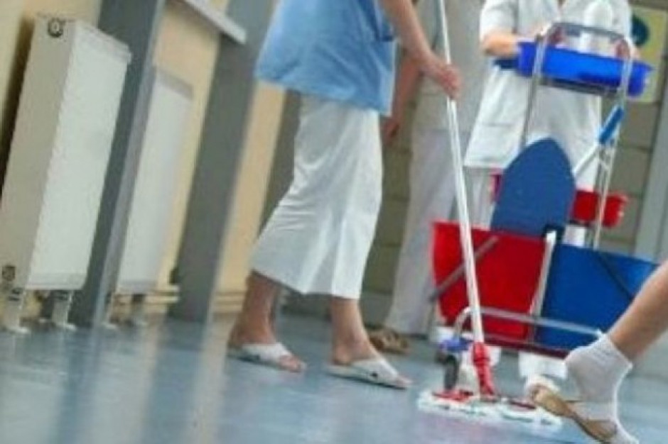 Strajkujący nie otrzymali wypłaty za styczeń. (fot. rynekzdrowia.pl) Biała-Podlaska: Strajkują pracownicy firmy sprzątającej szpital