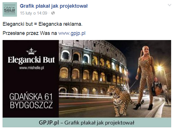Przykładowy post z pangape'a GPJP. (Źródło: Facebook)