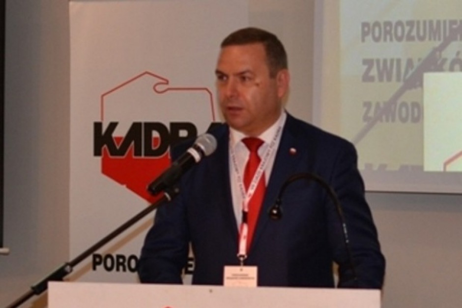 - Jeżeli chodzi o płace, to będziemy tę kwestię negocjować - mówi Dariusz Trzcionka, przewodniczący Kadry. (Fot. mat. pras. PZZ Kadra) Dariusz Trzcionka, szef Kadry: Musimy dać szansę nowemu zarządowi