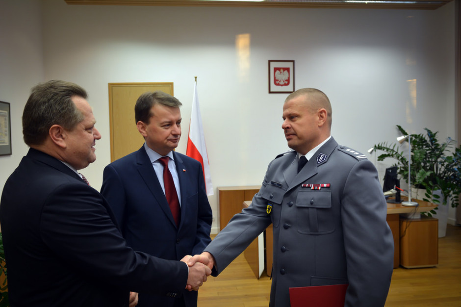 Dotychczasowy komendant główny insp. Zbigniew Maj zrezygnował ze stanowiska po dwóch miesiącach od powołania. (Fot.: MSWiA) Nowym komendantem policji będzie jeden z oficerów