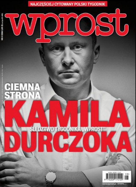 Kamil Durczok na okładce tygodnika