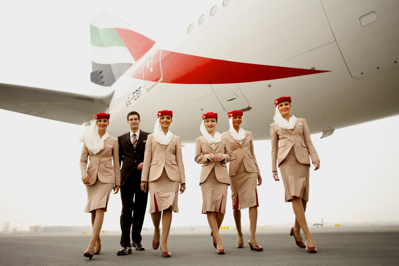 Obecnie dla linii Emirates w charakterze członków załogi pokładowej pracuje już ponad 650 Polaków (fot.mat.pras.)