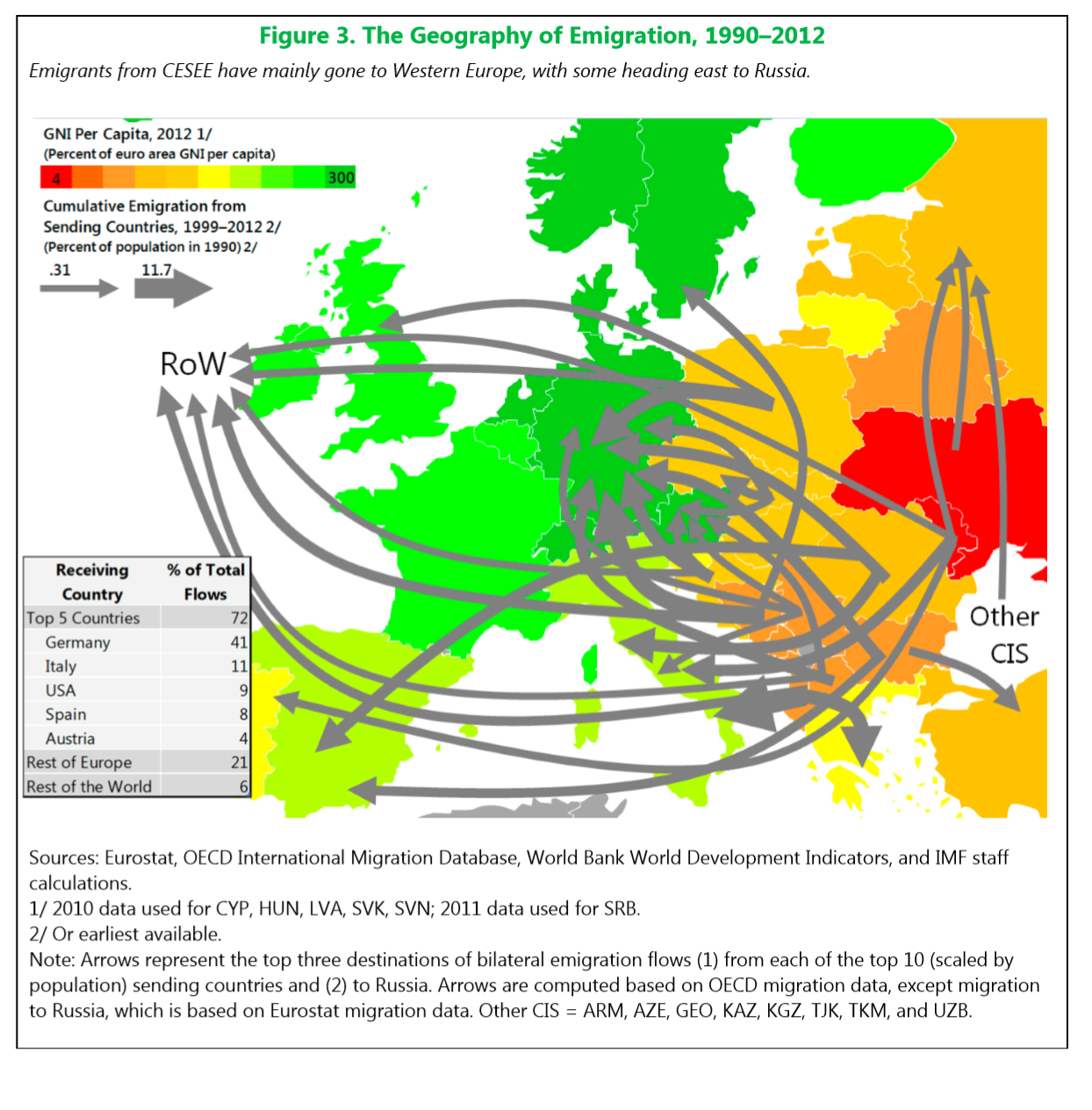 Geografia emigracji (Źródło: raport MFW)