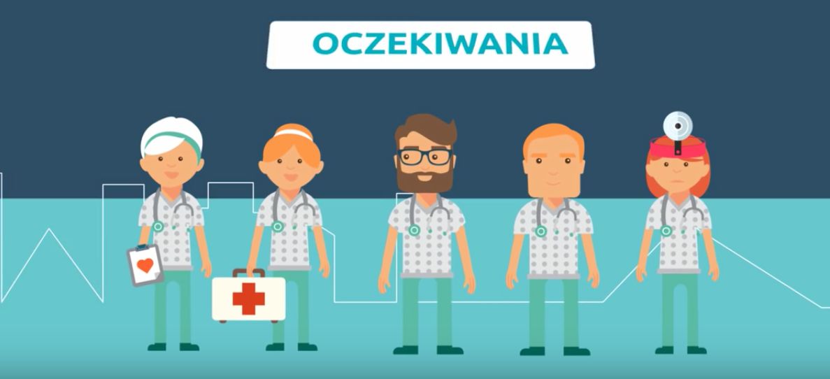 Kadr z filmu przygotowanego przez Porozumienie Rezydentów Ogólnopolskiego Związku Zawodowego Lekarzy. (fot. youtube.pl)