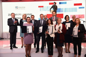 11 firm wyróżnionych w konkursie "Zdrowy pracownik, zdrowa firma" Pracodawców RP. (fot. Pracodawcy RP) Pracodawcy RP nagrodzili firmy za dbanie o zdrowie pracowników. Oto najlepsi