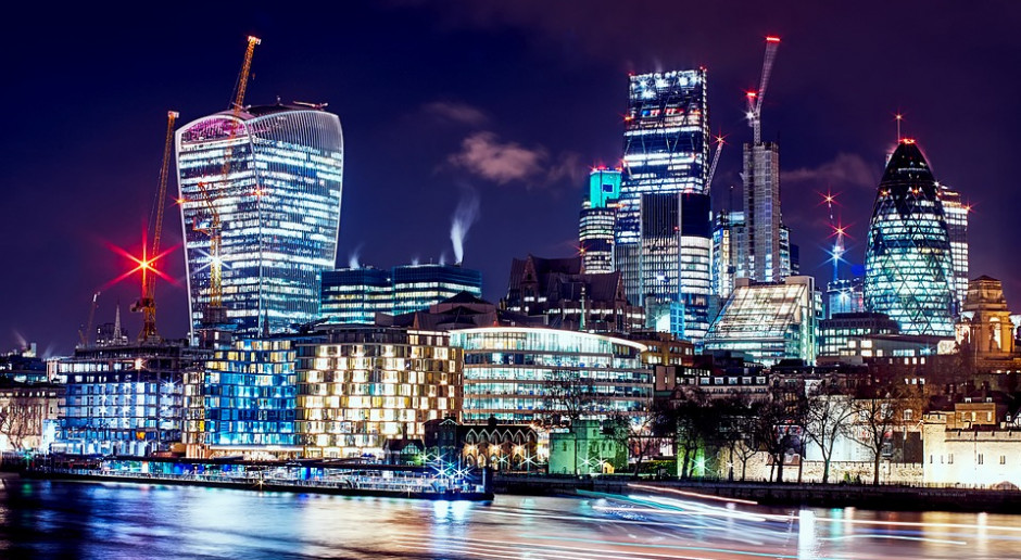 Widok na londyńskie City, jak nazywa się finansową dzielnicę stolicy Wielkiej Brytanii, źródło: pixabay.com