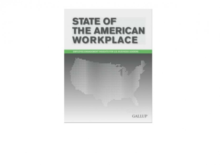 Okładkada raportu Instytutu Gallupa, State of the American Workplace1, źródło: gallup.com