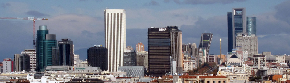 Finansowe wieżowce madryckiej dzielnicy Azca, źródło: Carlos Delgado,/wikimedia.org/CC
