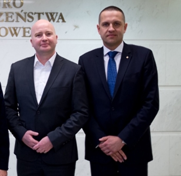 Beniamin Krasicki nowy wiceprezes Polskiej Izby Ochrony i Marcin Pyclik - nowy prezes Polskiej Izby Ochrony (fot.piooim.pl)