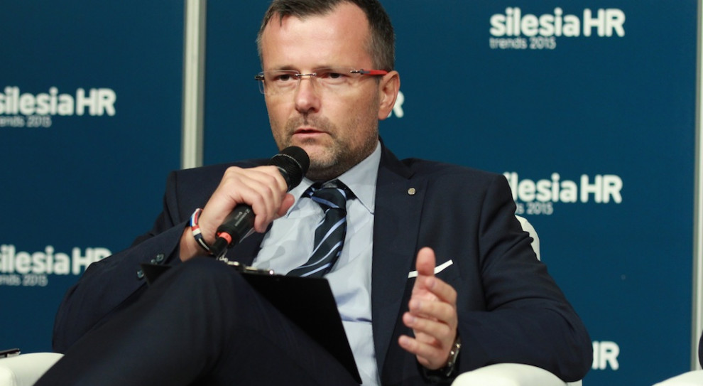 Tomasz Szpikowski podczas panelu dyskusyjnego "Biznes się uczy. Nauka robi biznes. Modele współpracy, bariery, wzajemne oczekiwania"/ fot. PTWP Silesia HR Trends, Szpikowski: Najlepszy towar eksportowy to polscy inżynierowie