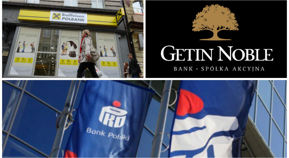 Redukcją zatrudnienia ma zostać objętych 2 078 osób (o 1 622 osoby więcej niż miesiąc wcześniej). Fot. PTWP/ Getin Bank PKO BP, Getin Noble, Raiffeisen Bank. Oni zaplanowali zwolnienia grupowe