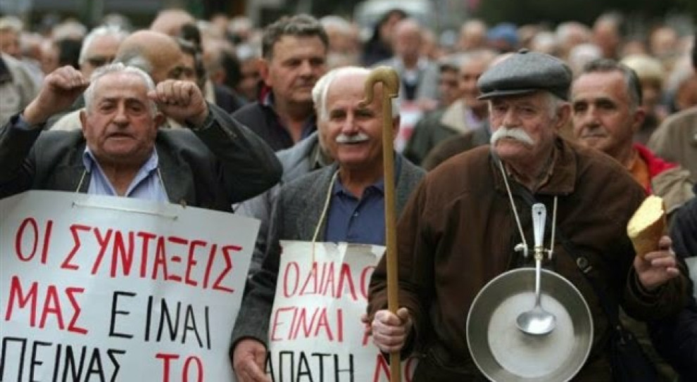 Związki zawodowe przygotowują kolejne demonstracje i strajki. /Fot. makpress.blogspot.com Grecy protestują przeciwko reformie emerytur