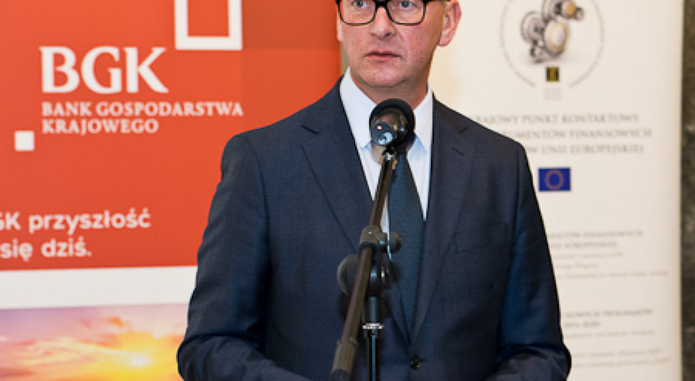 Dariusz Kacprzyk był prezesem BGK od 2013 roku. (Fot. : instrumentyfinansoweue.gov.pl). Zmiany w zarządzie Banku Gospodarstwa Krajowego
