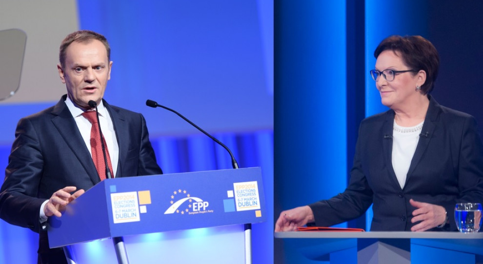 Donald Tusk i Ewa Kopacz - pełnili funkcję premiera za rządów PO-PSL (fot.flickr.com, European People's Party/platforma.org) Jackiewicz: Spółki Skarbu Państwa płaciły tysiące za zewnętrzne usługi prawne mając swoich prawników