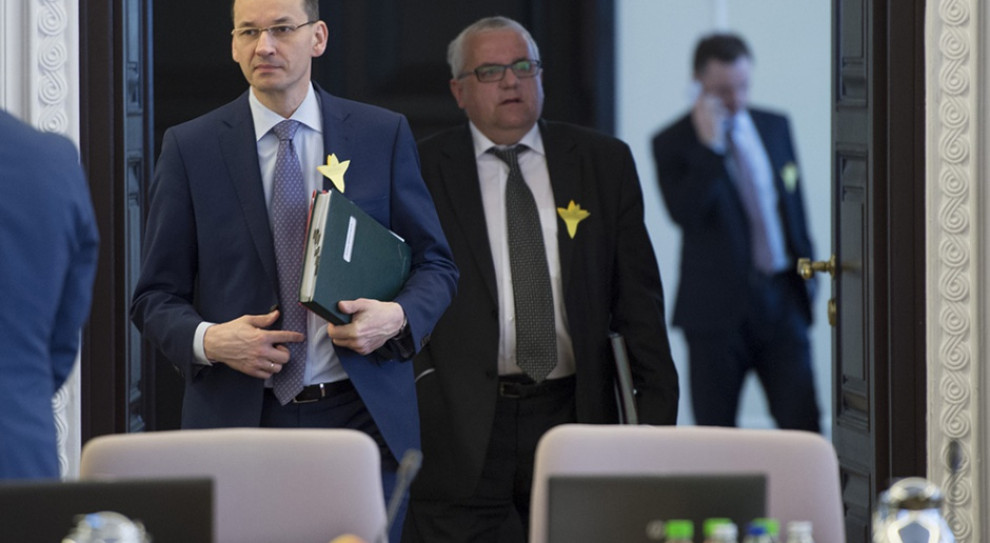 Minister rozwoju, Mateusz Morawiecki na posiedzeniu rządu. (fot.:KPRM/flickr.com/domena publiczna) Piotr Gliński i Mateusz Morawiecki mogą zostać wiceprezesami PiS