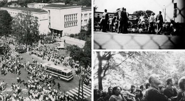 Podczas głosowania w Sejmie obecni byli uczestnicy wydarzeń czerwca 1976 r. (fot. IPN/sejm twitter) Uczczono 40. rocznicę protestów robotników w Radomiu, Ursusie i Płocku
