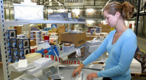 Amazon twierdzi, że na każdym rynku, na którym działa, oferuje konkurencyjne pensje. (Fot. Amazon) Amazon: Jeśli wynagrodzenia na rynku wzrosną, my także podniesiemy pensje pracownikom