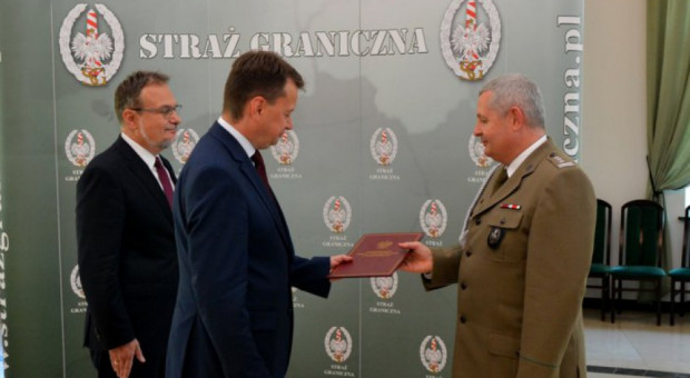 Łapiński służbę w Straży Granicznej rozpoczął w 1993 r. (fot.:mswia.gov.pl) Straż Graniczna: Marek Łapiński pułkownikiem