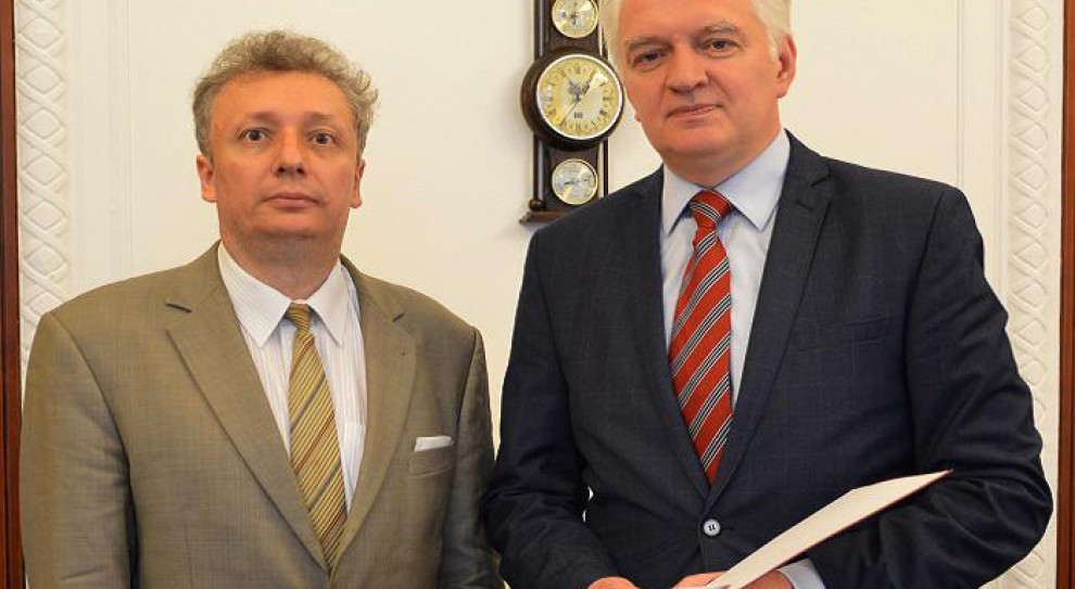 Jarosław Gowin z nowym wiceministrem Sebastianem Skuzą (fot. nauka.gov.pl) Sebastian Skuza nowym podsekretarzem stanu w resorcie nauki