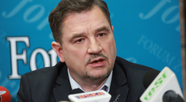 fot. PTWP (Michał Oleksy) Związkowcy szykują się do manifestacji. Chcą "piątki Solidarności"