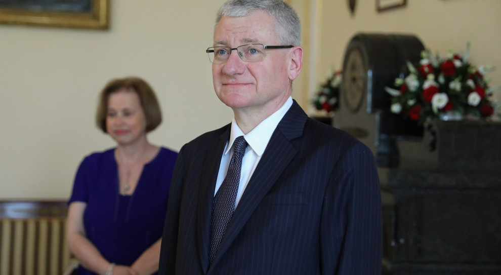 Winid rozpoczął karierę dyplomatyczną w 1991 r. w Departamencie Ameryki Północnej i Południowej MSZ. W latach 1992-1997 pracował w polskiej ambasadzie w Waszyngtonie. (fot. Jakub Szymczuk/KPRP) Bogusław Winid doradcą prezydenta Andrzeja Dudy
