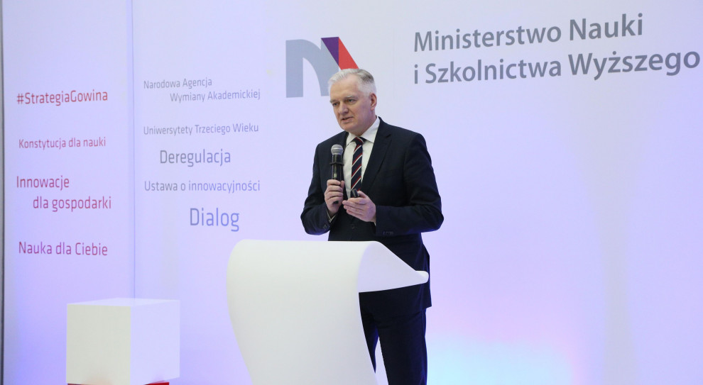 To bardzo ważny dzień dla polskiej nauki i polskich uczelni - powiedział Gowin (Jarosław Gowin, fot. nauka.gov.pl) Zmiany na uczelniach: Prace nad ustawą o szkolnictwie wyższym na finiszu