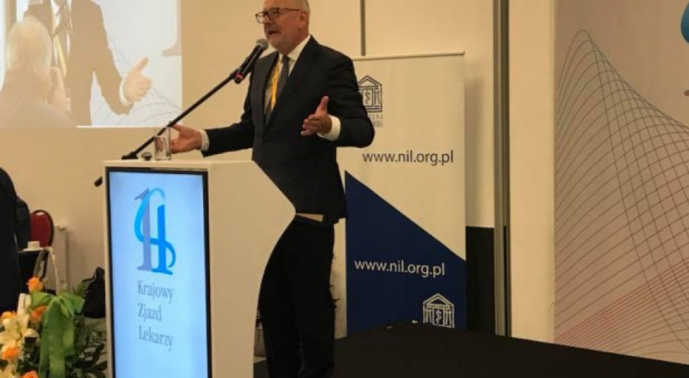 Podczas XIV Krajowego Zjazdu Lekarzy i Lekarzy Dentystów (źródło FB WIL) Andrzej Matyja prezesem Naczelnej Rady Lekarskiej