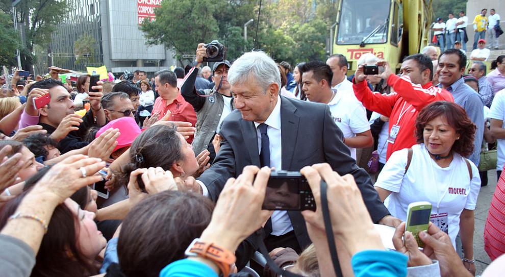 Andres Manuel Lopez Obrador wygrał niedzielne wybory prezydenckie w Meksyku, otrzymując 53-53,8 proc. głosów. Fot. wikipedia/CC BY 4.0 Meksyk: Obrador wygrał wybory prezydenckie, uzyskując ok. 53 proc. głosów