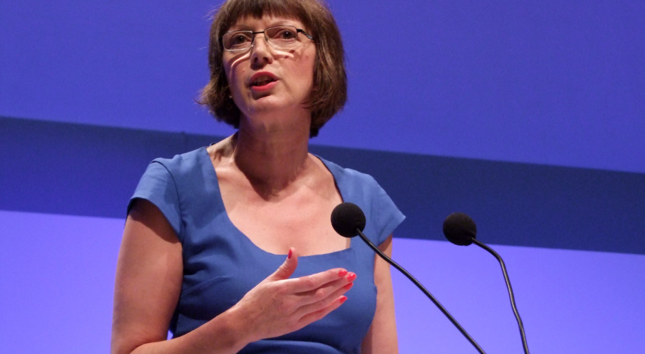 Frances O'Grady w 2013 r. na zjeździe brytyjskich związków zaowdowych (fot. wikipedia.org/CC BY-SA 4.0)