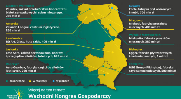 Polska Wschodnia budzi coraz większe zainteresowanie prywatnych inwestorów. (mat. PTWP) Prywatne inwestycje w Polsce wschodniej przynoszą nowe miejsca pracy
