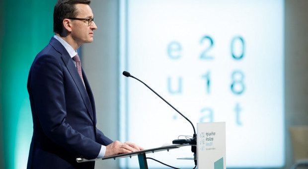 Premier Rzeczpopolitej Polskiej Mateusz Morawiecki (fot. Krystian Maj/KPRM/flickr.com/domena publiczna) Morawiecki: Polscy kreatywni przedsiębiorcy wyjdą z brexitu obronną ręką