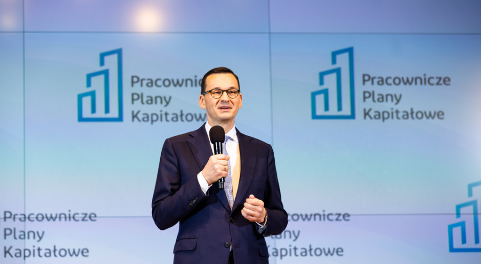 Premier Mateusz Morawiecki w czasie prezentowania rozwiązania PPK (fot. Adam Guz/Kancelaria Premiera RP/domena publiczna)