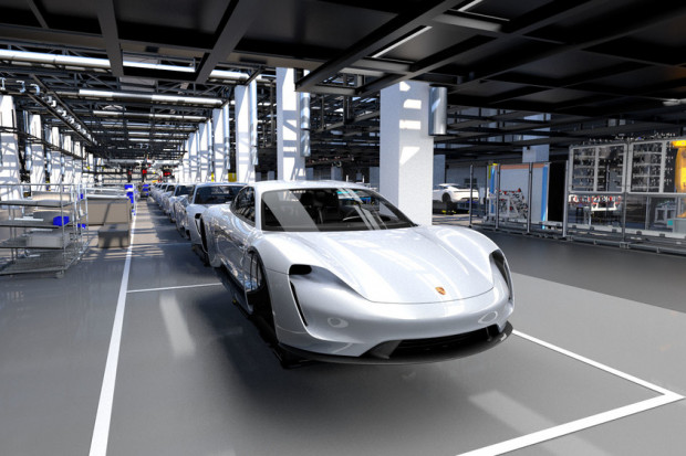 Budowa Porsche Taycan wygeneruje łącznie 1500 nowych miejsc pracy. (fot. porsche/mat.pras)
