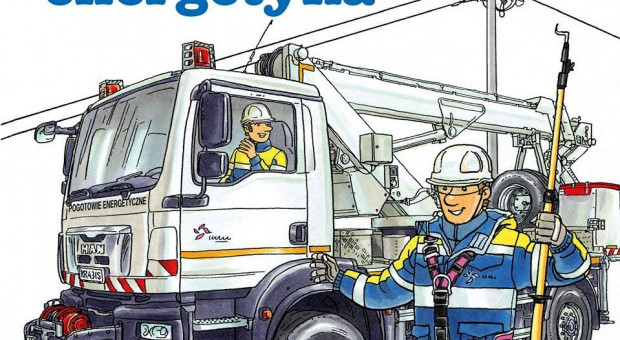 Adam, główny bohater książki „Mam przyjaciela energetyka”, zabiera czytelników do serca firmy, czyli dyspozycji ruchu sieci. (Fot. mat. pras.) Jak wygląda praca energetyków? Tauron edukuje dzieci