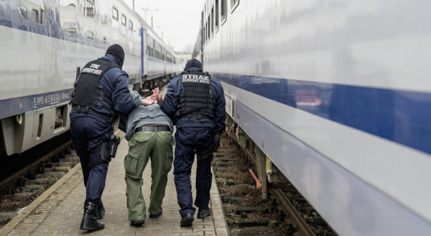Straż Ochrony Kolei obecnie zatrudnia około 3100 funkcjonariuszy. (fot. kgsok.pl) Pracownicy Służby Ochrony Kolei nadal bez uprawnień. Posłowie pytają o ustawę