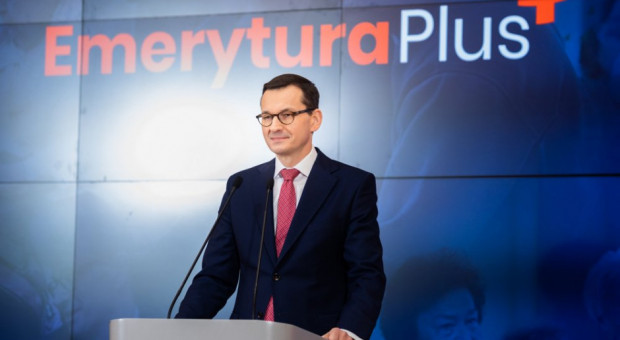 Premier Morawiecki wyjaśnił dlaczego warto rozszerzyć 500 plus na pierwsze dziecko. (fot. Adam Guz/KPRM) Morawiecki o nowym 500 plus i Emeryturze plus w dobie spowolnienia gospodarczego