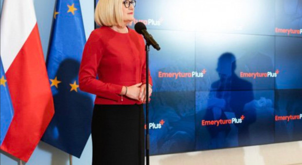 Koszt wypłaty jednorazowych świadczeń wynosi ponad 10,7 mld zł. (Fot. Twiiter/Joanna Kopcińska) Kopcińska: Pracujemy, by podnosić poziom życia osób starszych