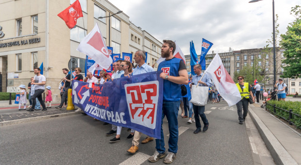 Związkowcy ze śląskiego OPZZ poparli protest nauczycieli
