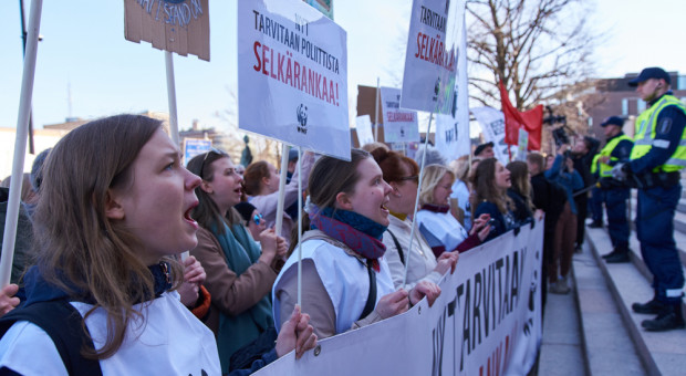 W Finlandii padł rekord pod względem liczby protestujących pracowników