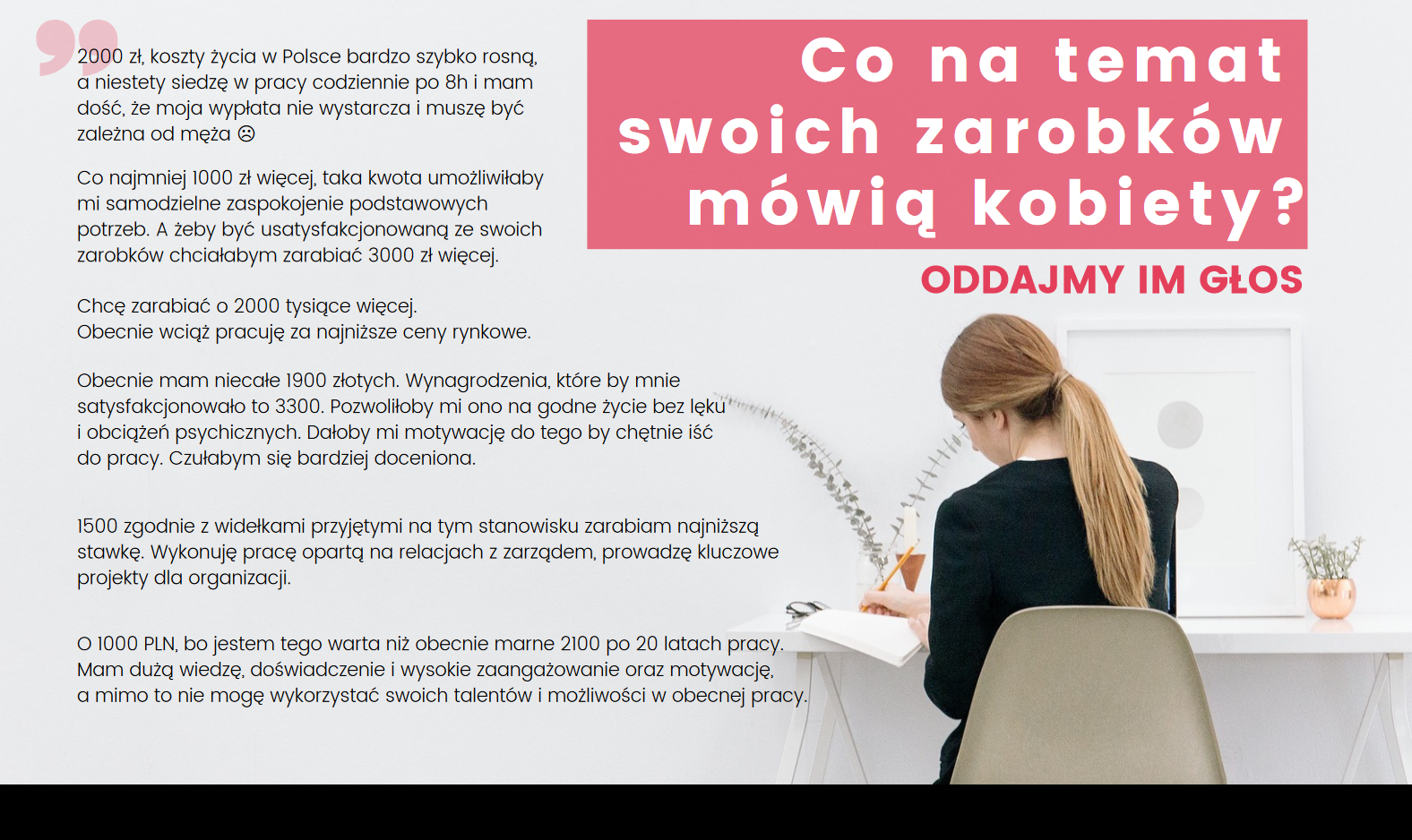 Panie o swoich zarobkach, (źródło: materiały prasowe/raport Satysfakcja Polek z pracy i zarobków)