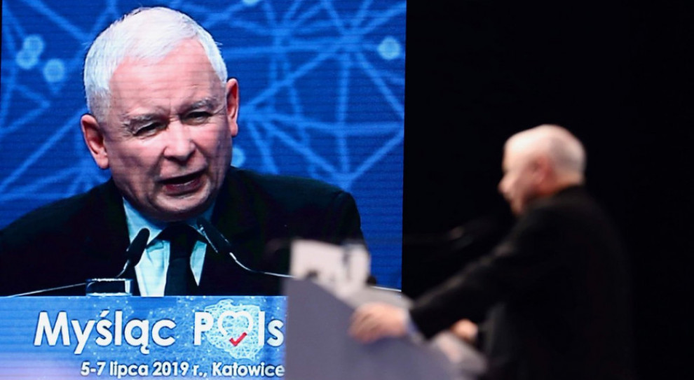Jarosław Kaczyński, szef PiS. (fot. Twitter/Marek Kuchciński) Kaczyński ostro o odrzuceniu kandydatury Szydło