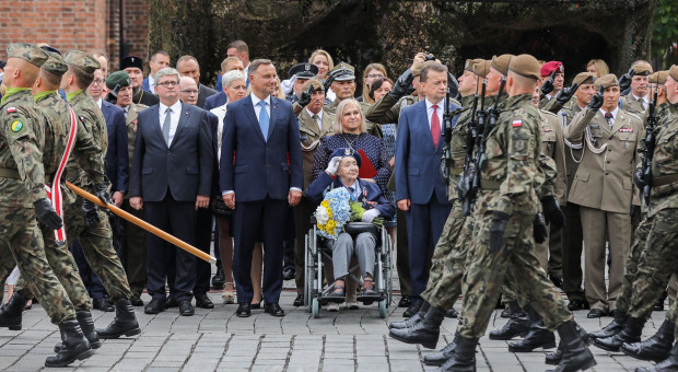 Andrzej Duda chwali przygotowanie żołnierzy WOT. (fot. Twitter/Kancelaria Prezydenta) Prezydent Duda pozytywnie o żołnierzach Wojska Obrony Terytorialnej