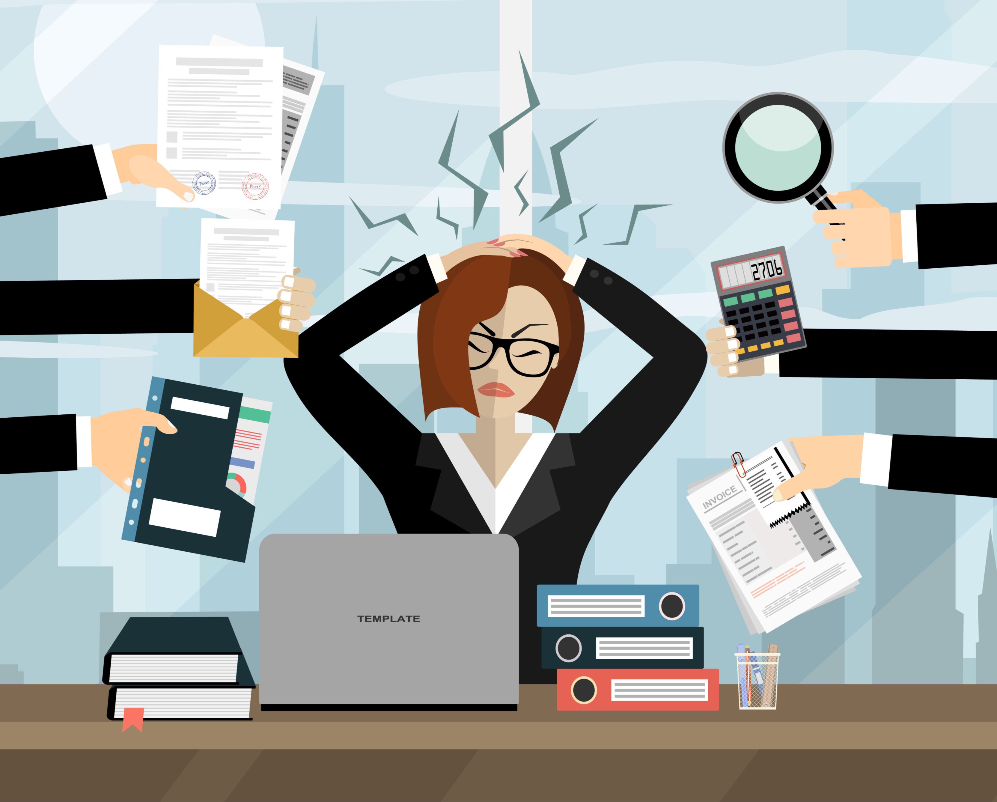 Stres jest wymieniany jako jedna z barier uniemożliwiających efektywną pracę (fot. Shutterstock)