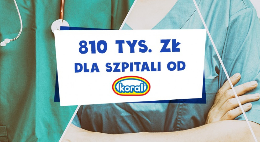 Producent lodów firma Koral przekaże ponad 800 tys. zł. (Fot. facebook.com/PPLKORAL) Koral przekaże ponad 800 tys. zł dla szpitali