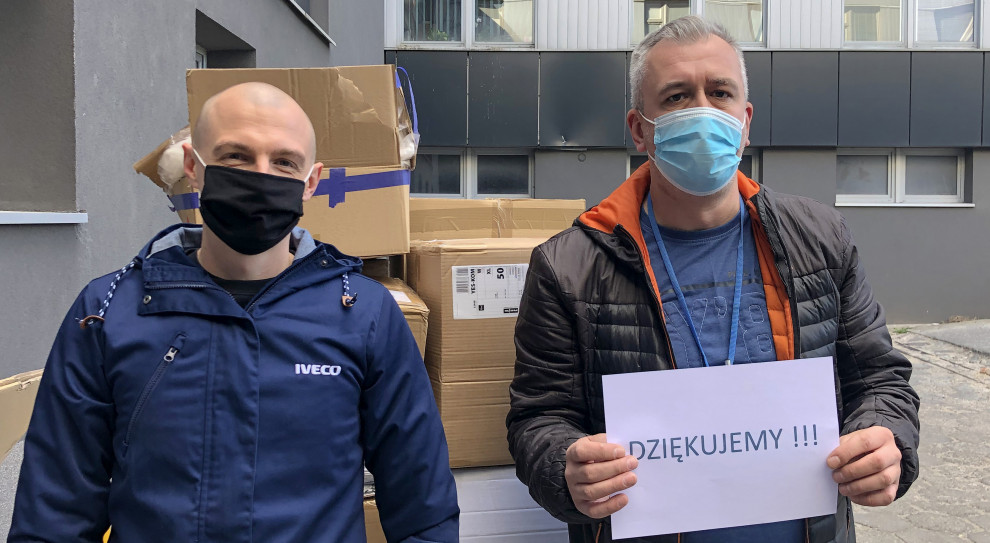 Iveco Poland włączyło się w akcję pomocy szpitalom (fot. mat. pras.) Iveco Poland włącza się w pomoc dla szpitali